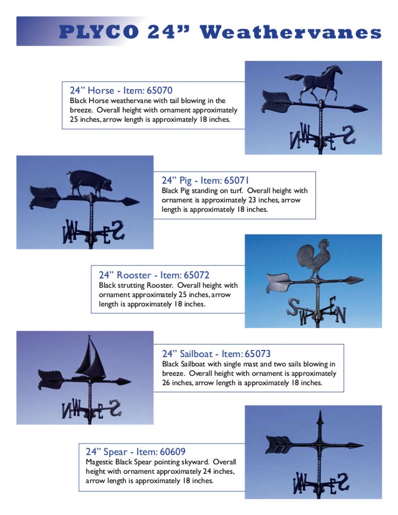 Weather Vane Options Comer Post Frame Buildings