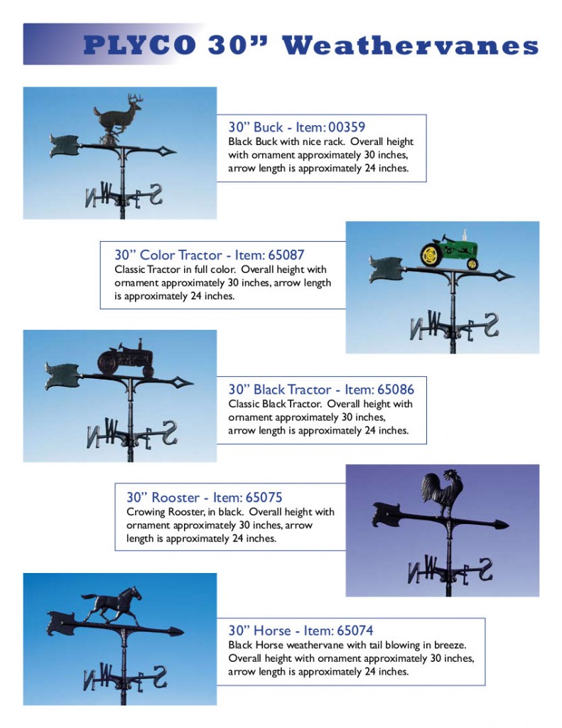Weather Vane Options Comer Post Frame Buildings