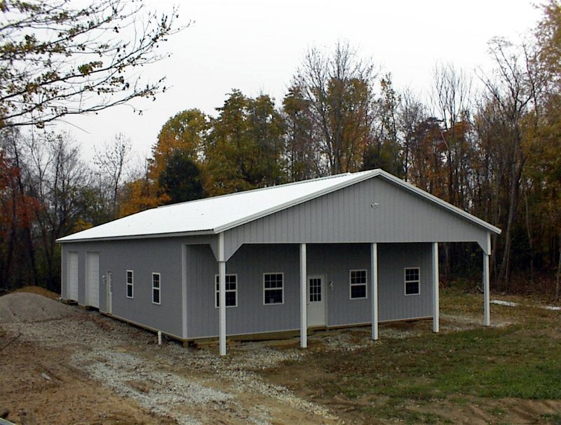 40' x 80' with a 10' x 40' extension